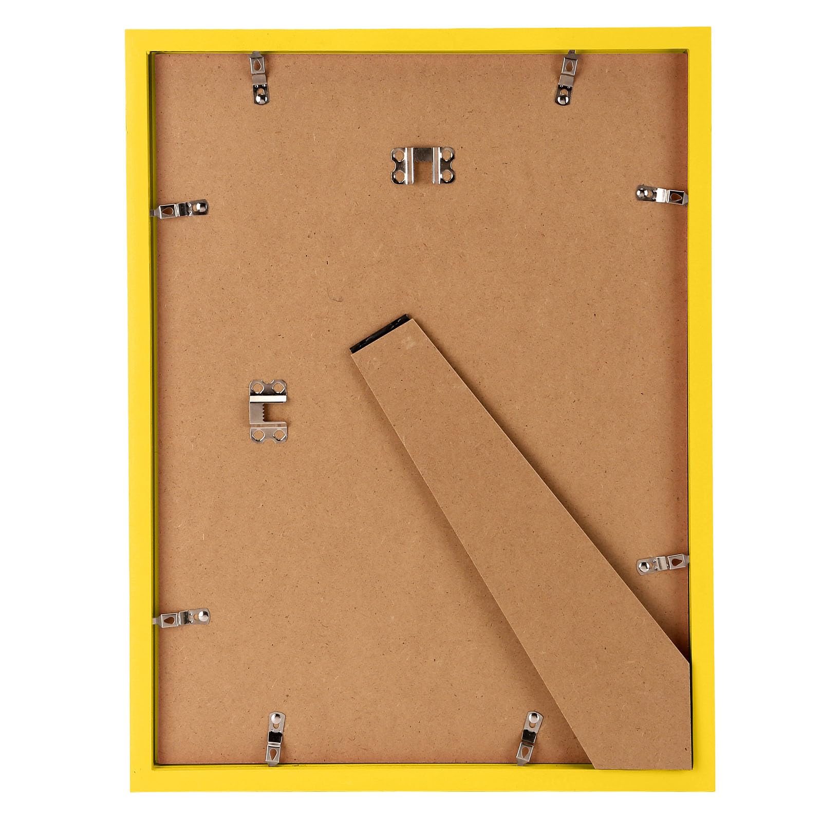 wyooxoo 12x16 Picture Frame Yellow Made of Solid Wood Photo Frames Display Pictures 11x14 with Mat or 12x16 Without Mat Colorful